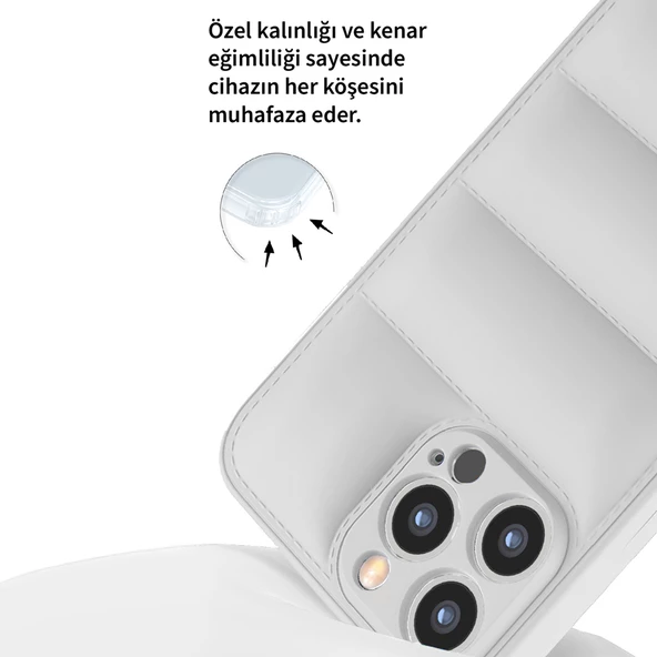 iPhone 13 Pro Max Dapper Seri Kamera Korumalı Airbag Kapak - Resim 5