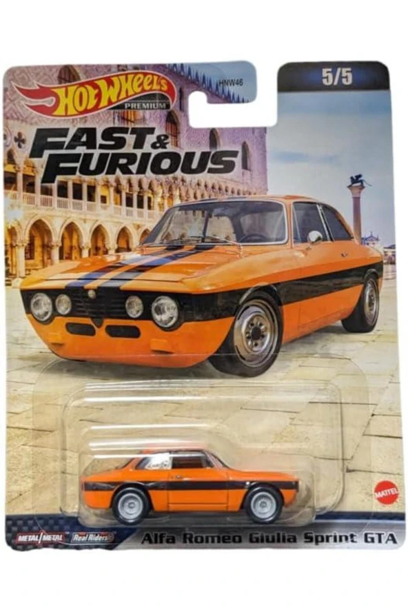 Hot Wheels Premium Fast & Furious Alfa Romeo Giulia Sprint GTA HNW46 HKD29 ürün görseli 1