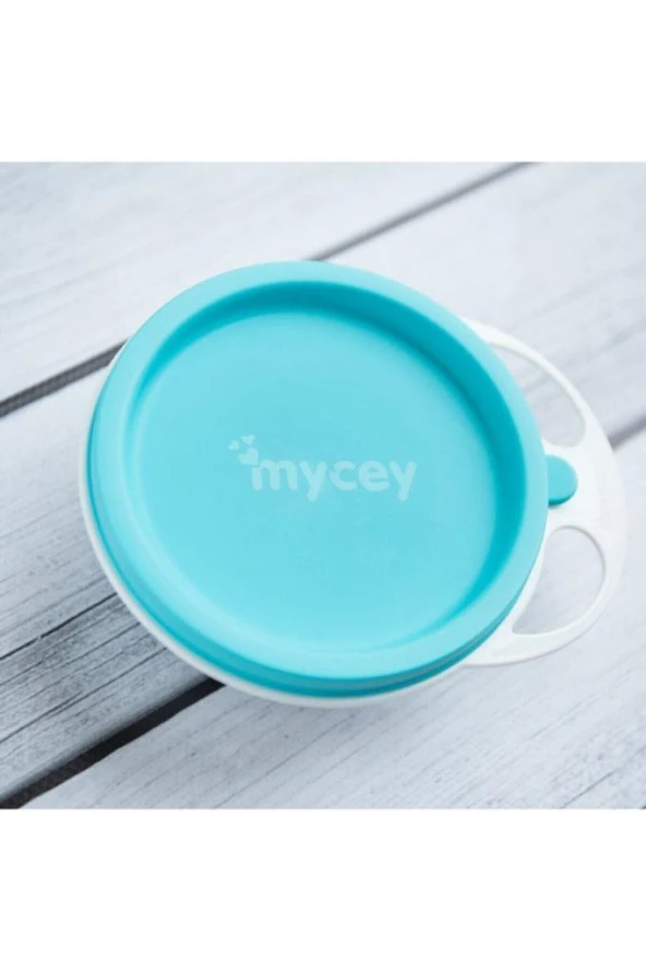MYCEY Kapaklı Mama Tabağı Yeşil ürün görseli 1