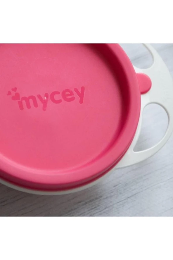 MYCEY Kapaklı Mama Tabağı Pembe ürün görseli 1