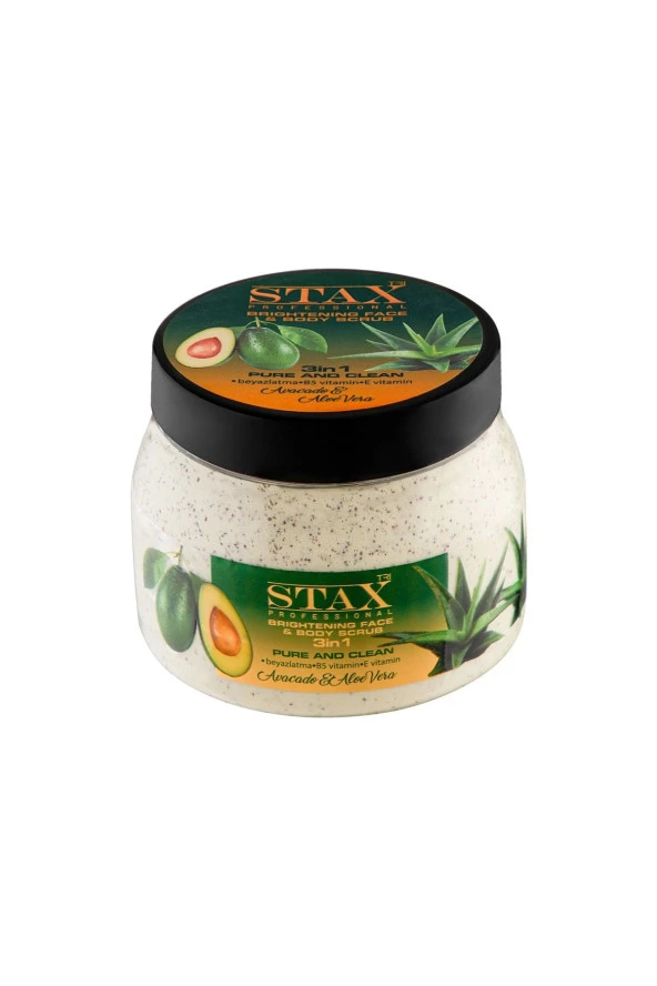 TRISTAX  & Aloe Vera BRIGHTENING FACE & BODY SCRUB 3in1 Peeling 500ml ürün görseli 1