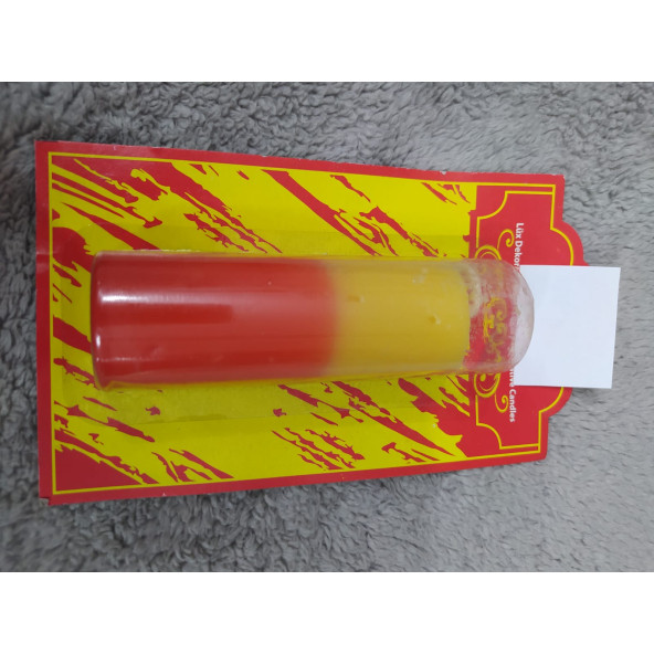 X-448 Taraftar Mum Sarı-kırmızı ürün görseli 1