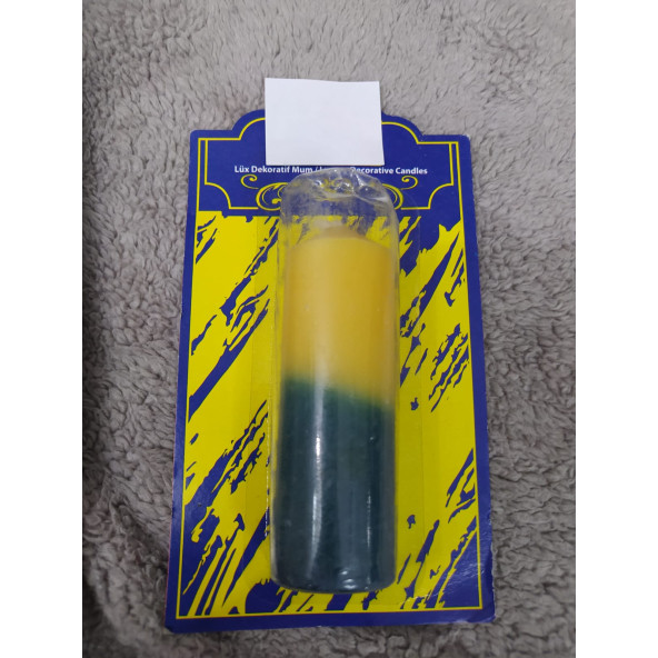 X-448 Taraftar Mum Sarı-lacivert ürün görseli 1