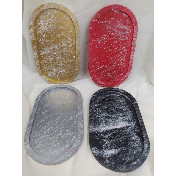 Oval Tepsi Renkli ürün görseli 1