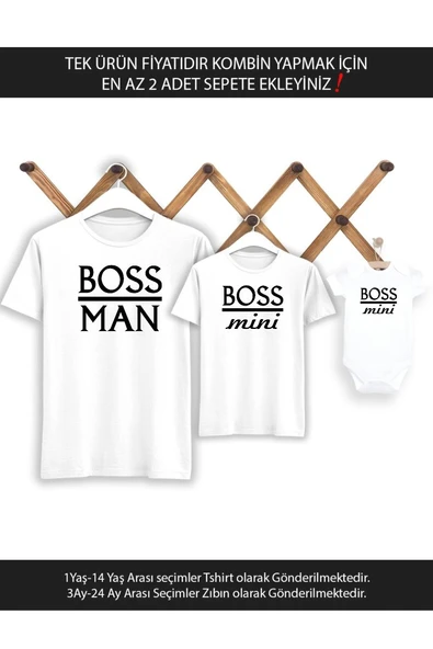 Boss Man Boss Mini Baba Oğul(TEK ÜRÜN FİYATIDIR KOMBİN YAPMAK İÇİN EN AZ 2 ADET SEPETE EKLEYİNİZ ürün görseli 1