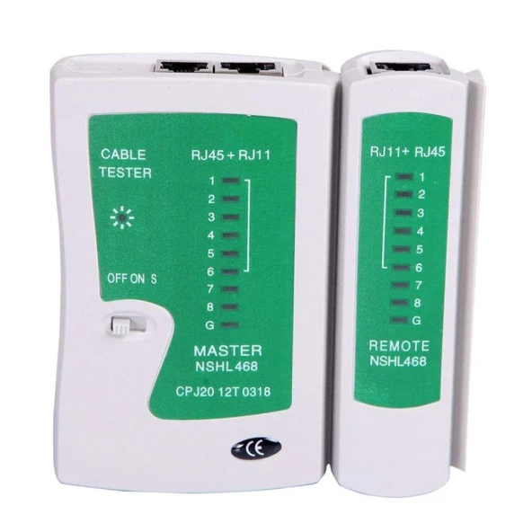 Ancheyn Network Tester Rj11 Rj45 Cat İnternet Kontrol Test Cihazı Led Işıklı 4523 ürün görseli 1