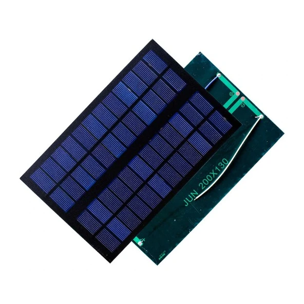 Güneş Paneli 20cmx13cm 12 Volt 500 mAh + ve - Uç Kablolu Solar 6 Watt ürün görseli 1
