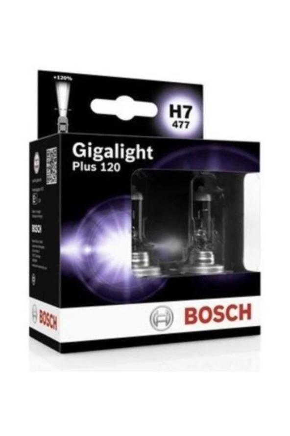 BOSCH Gigalight Plus 120 H7 Ampül 2'li Set ürün görseli 1