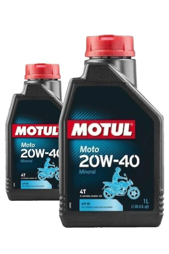 Moto 20w40 1 Litre 2 Adet Mineral Motosiklet Yağı Ürt 2022 ürün görseli 1