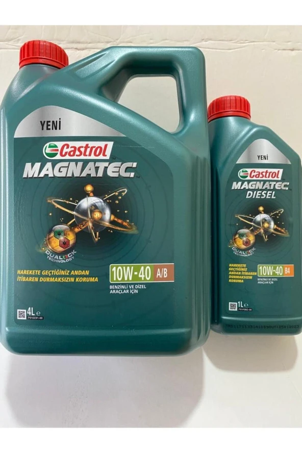CASTROL Magnatec Diesel 10w-40 B4 (4l+1l) 5 Litre ürün görseli 1