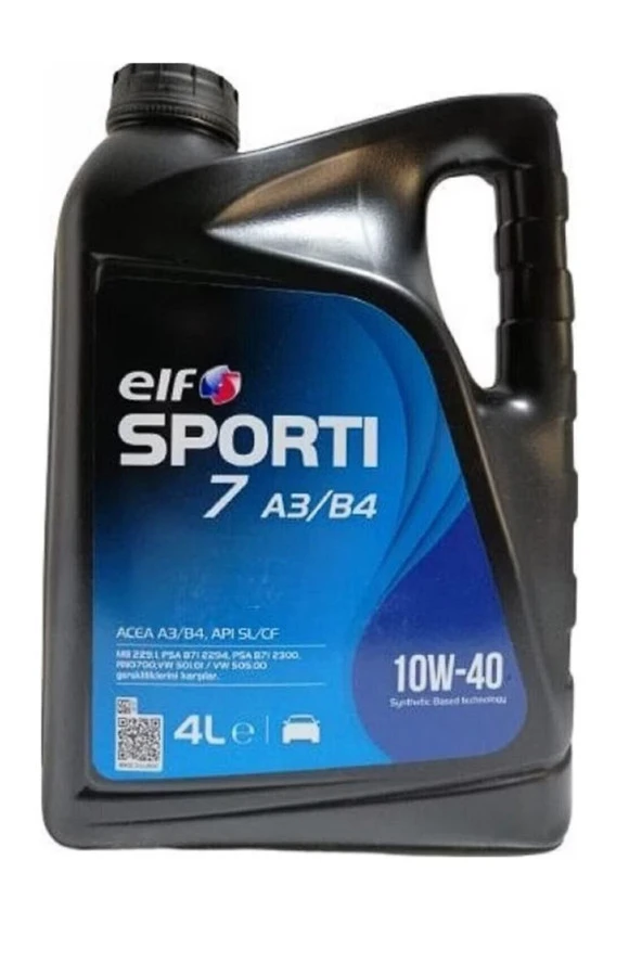 ELF 10w40 Txi 4 Litre Sporti Elf Yag Tam Sentetik ürün görseli 1