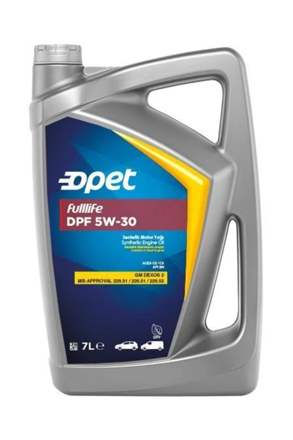 OPET 5w30 7lt Partiküllü Fullmax ürün görseli 1