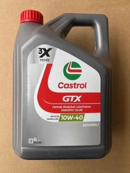 Castrol GTX Ultraclean 10W-40 A3/B4 4 lt Motor Yağı - 2024 ürün görseli 1