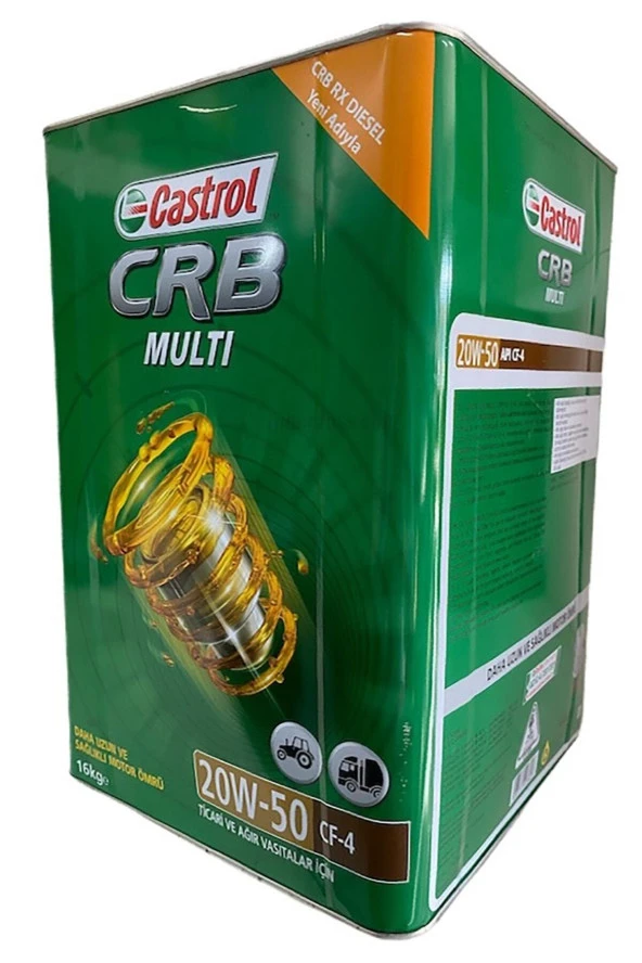 CASTROL Crb Multi 20w/50 Cf-4 16 Kg Ticari Ve Ağır Vasıtalar Için Motor Yağı Üretim Tarihi 2021 ürün görseli 1