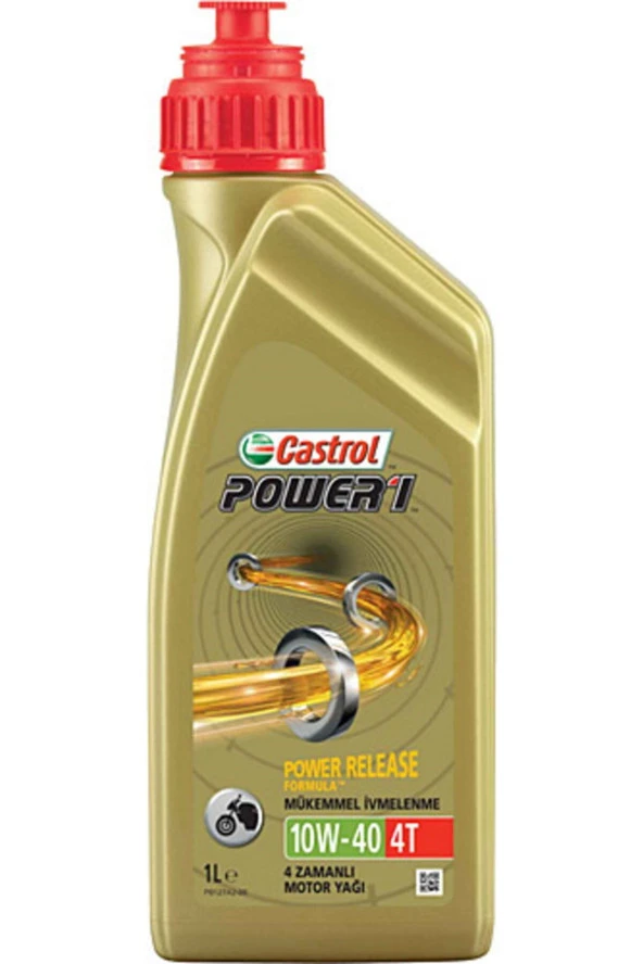 CASTROL Power1 Motorsiklet Yağı 4t 10w 40 1 Lt 2022 Üretim ürün görseli 1