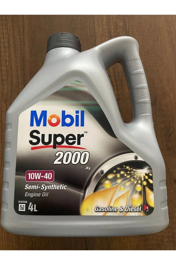 MOBİL Super 2000 X1 10w40 Motor Yağı 4 L Spr-10w40 (üretim Yılı 2021) ürün görseli 1