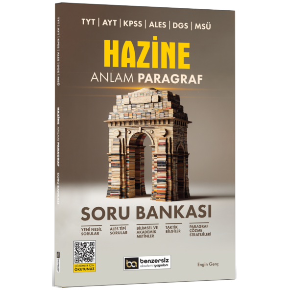 TYT AYT KPSS ALES DGS MSÜ Hazine Anlam Paragraf Soru Bankası Benzersiz Akademi Yayınları ürün görseli 1