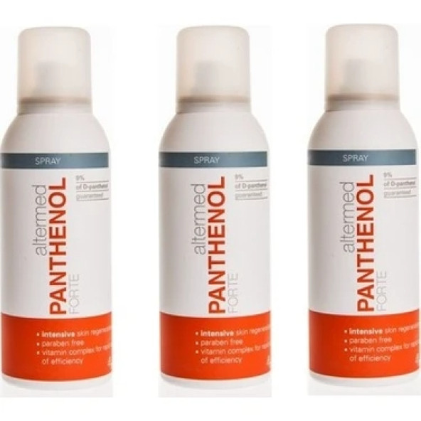 ALTERMED PANTHENOL FORTE %9 NEMLENDİRİCİ SPREY 150 ML X3 ADET ürün görseli 1