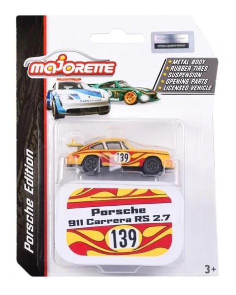 Majorette Porsche Deluxe Araçlar Porsche 911 Carrera RS 2.7 ürün görseli 1