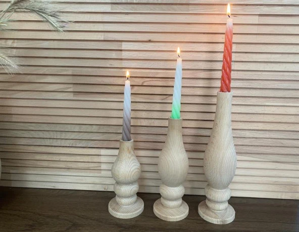 FASTWOOD MUMLUK - (ŞAMDAN) 3'LÜ SET ürün görseli 1