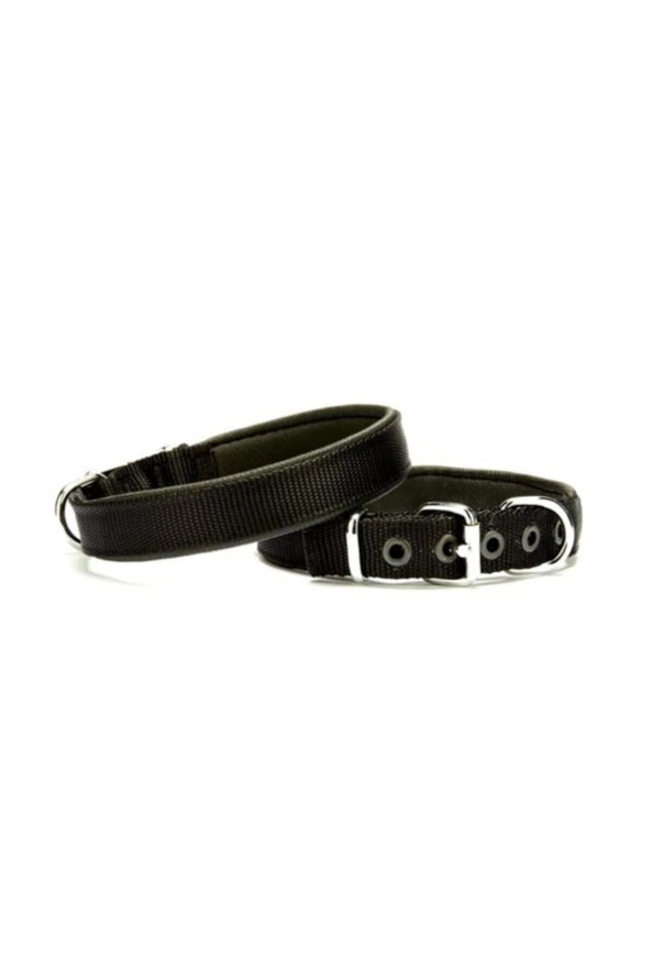 Doggie Siyah Comfort Dokuma Köpek Boyun Tasması Medium  1,5x25-30 cm ürün görseli 1