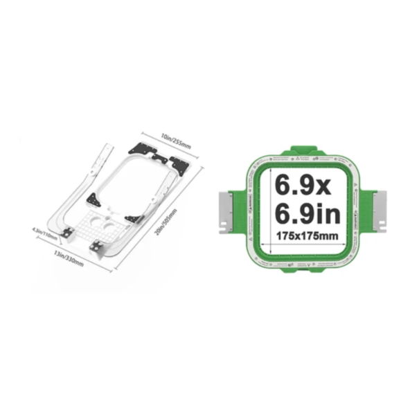 Mıknatıslı Kasnak Nakış Hazırlama Fikstürü (Maggie Frame)(175x175mm) ürün görseli 1