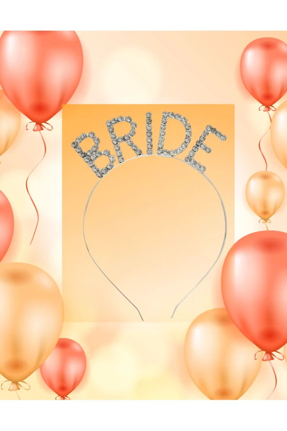Bride Pırlanta Model Metal Kristal Taşlı Taç Bekarlığa Veda Nedime Tacı ürün görseli 1