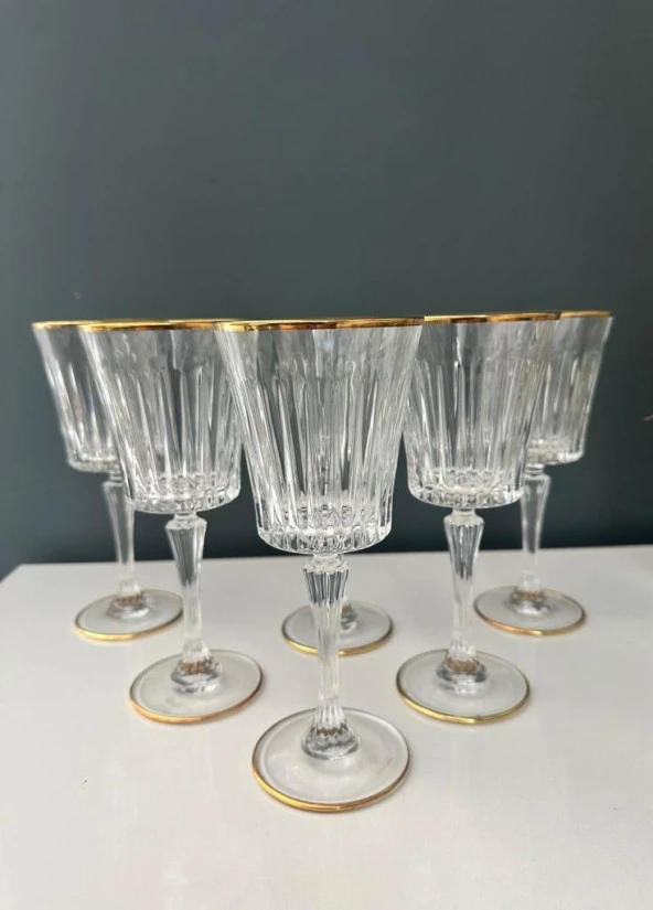 DECORIUM Timeless Ayaklı Kırmızı Şarap Kadeği 6 lı M03500 RCR ürün görseli 1