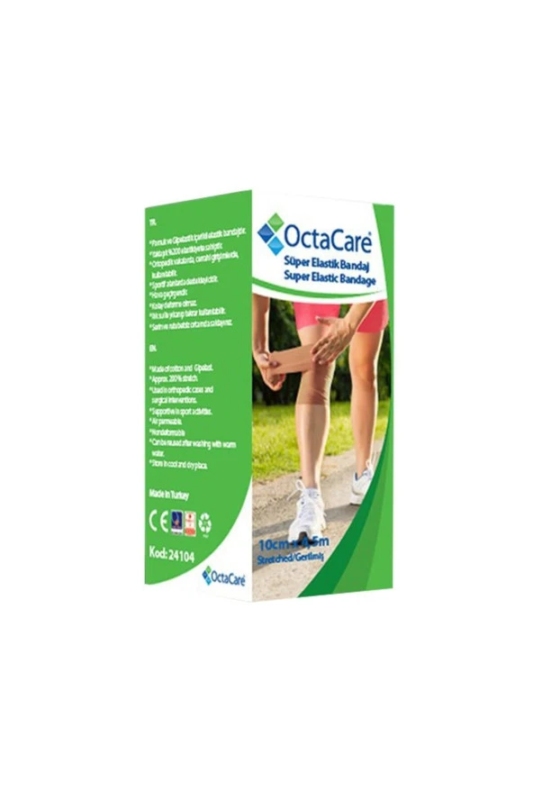 OCTACARE Süper Elastik Bandaj 10cm X 4,5m ürün görseli 1