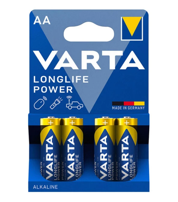 Varta Longlife Power AA 1023 Kalem Pil 4 lü Paket ürün görseli 1