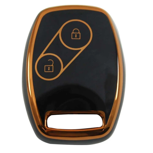 HONDA Civic 2003-2011 Arası Modeller için 2 Buton Siyah Oto Anahtar Kumanda Kabı Kılıfı Oto Anahtarlık ürün görseli 1