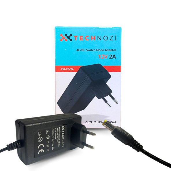 Technozi 12V 2A Adaptör ürün görseli 1