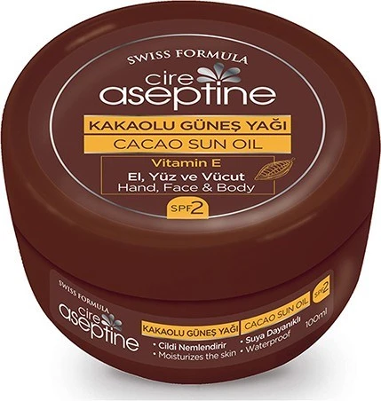 Cire Aseptine Kakaolu Güneş Yağı 100 ml x 3 Adet ürün görseli 1