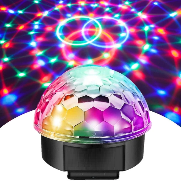 DJ PRO STAGE 6X3 WATT PROFESYONEL LED KÜRE IŞIK/SOUND MODE ürün görseli 1