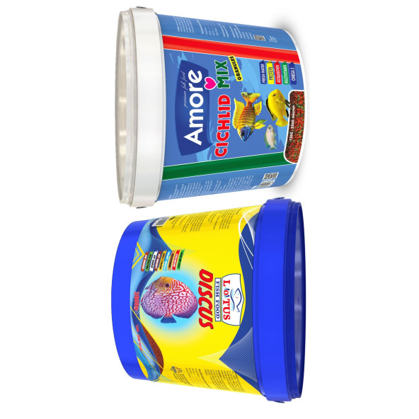 Amore Ciklet Mix Granules 3kg Kova, Lotus Discus Granulat 3kg Kova Balık Yemi ürün görseli 1