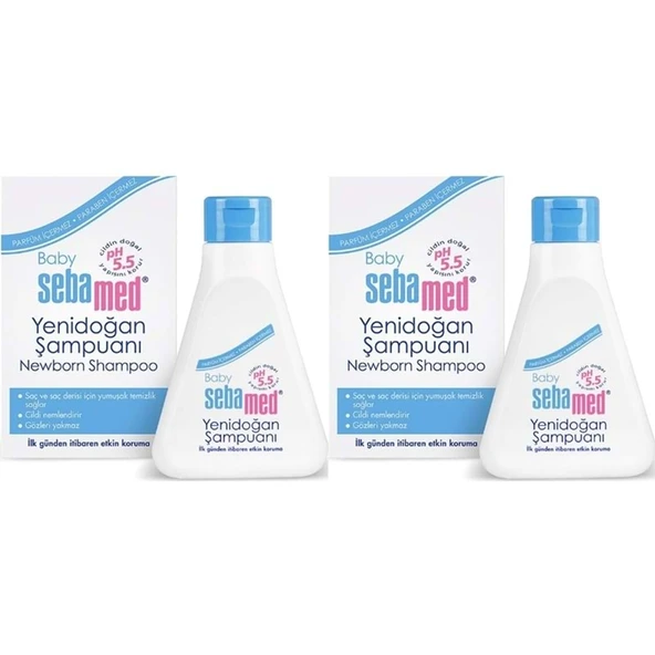 Sebamed Bebek Şampuanı 250ML Yenidoğan (2 Li Set) ürün görseli 1