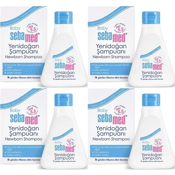 Sebamed Bebek Şampuanı 250ML Yeni Doğan (4 Lü Set) ürün görseli 1