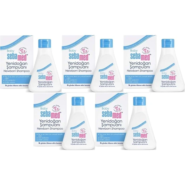 Sebamed Bebek Şampuanı 250ML Yeni Doğan (5 Li Set) ürün görseli 1