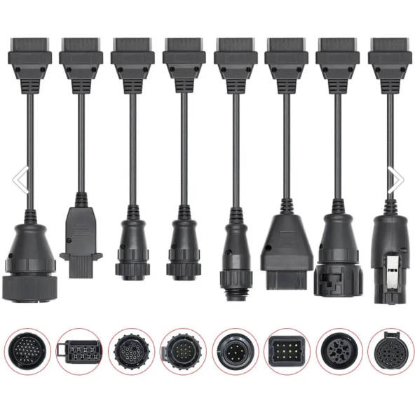 8 Parça Ağır Vasıta Araç Kablo Seti (Universal Obd2) Delphi, Autocom, Wurth, Launch uyumlu ürün görseli 1