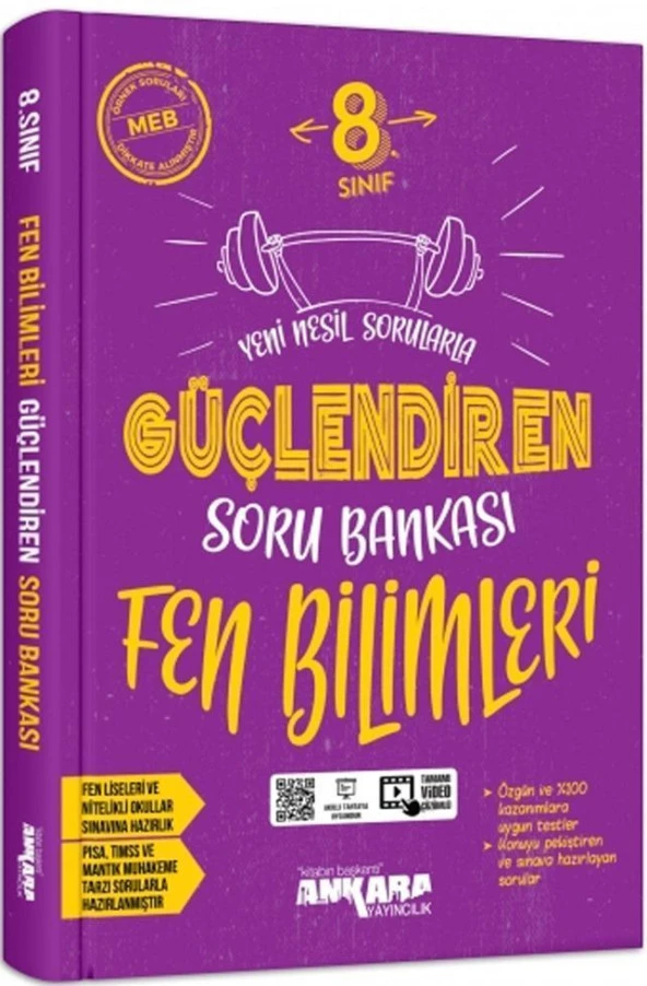 8. Sınıf Fen Bilimleri Güçlendiren Soru Bankası Ankara Yayıncılık ürün görseli 1