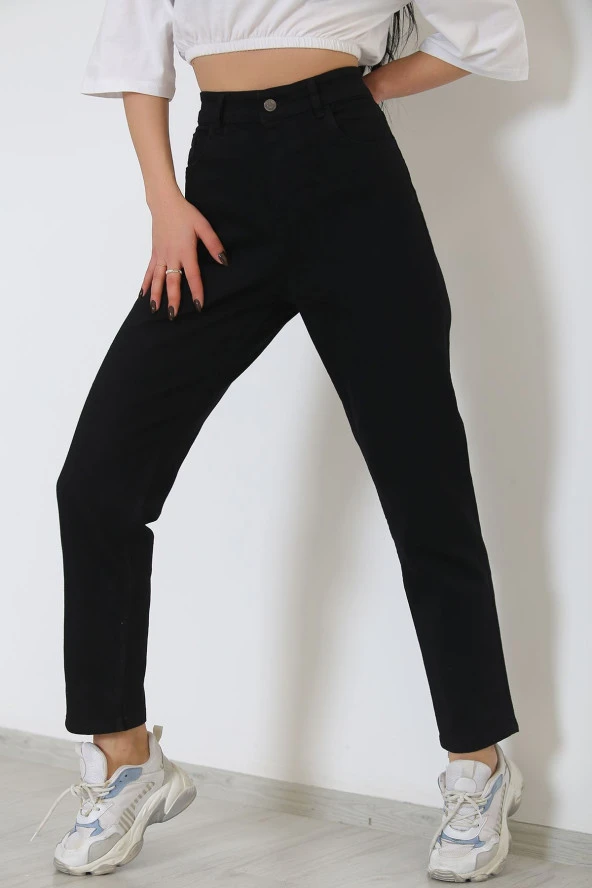 Boyfriend Kot Pantolon Siyah - 8756.1431. ürün görseli 1