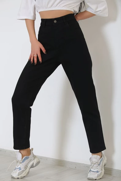 Boyfriend Kot Pantolon Siyah - 8756.1431. ürün görseli 1