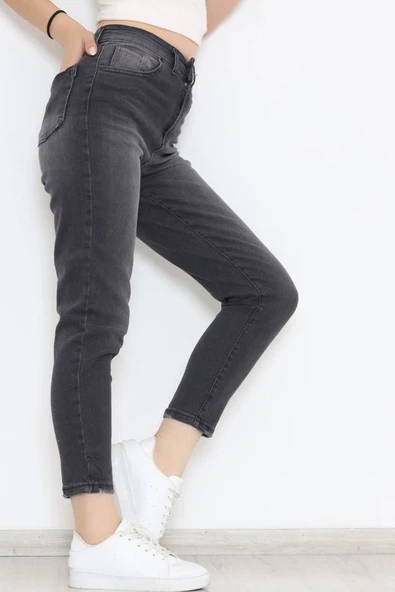 Boyfriend Kot Pantolon Füme - 8756.1431. ürün görseli 1