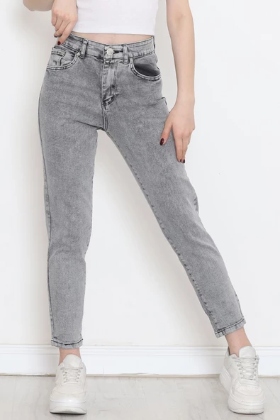Boyfriend Kot Pantolon Açıkgri - 18224.1431. ürün görseli 1