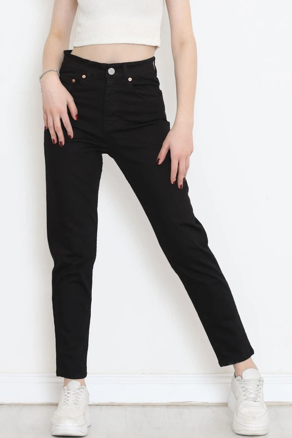 Boyfriend Kot Pantolon Siyah - 18222.1431. ürün görseli 1
