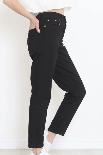 Boyfriend Kot Pantolon Siyah2 - 11917.1431. - Resim 4