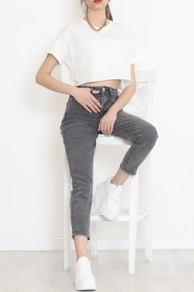 Boyfriend Kot Pantolon Açıkgri2 - 11917.1431. ürün görseli 1