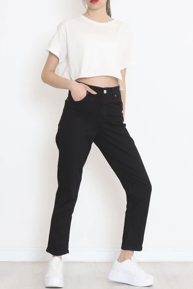 Boyfriend Kot Pantolon Siyah2 - 11917.1431. - Resim 5