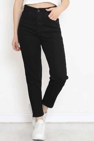 Boyfriend Kot Pantolon Siyah - 17260.1431. ürün görseli 1