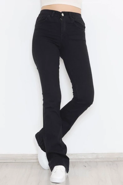 İspanyol Paça Kot Pantolon Koyufüme - 11878.1431. ürün görseli 1
